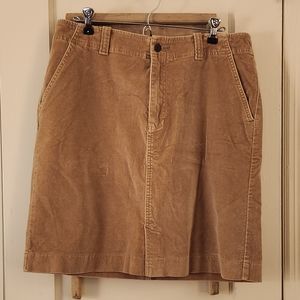 Beige Skirt Eddie Bauer Brushed Cotton Tan Skirt
